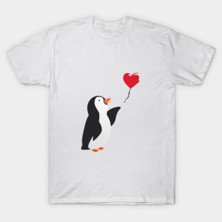 Penguin with balloons T-Shirt